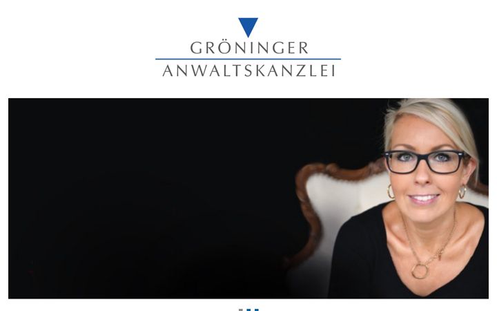 Screenshot of anwaltskanzlei-groeninger.de