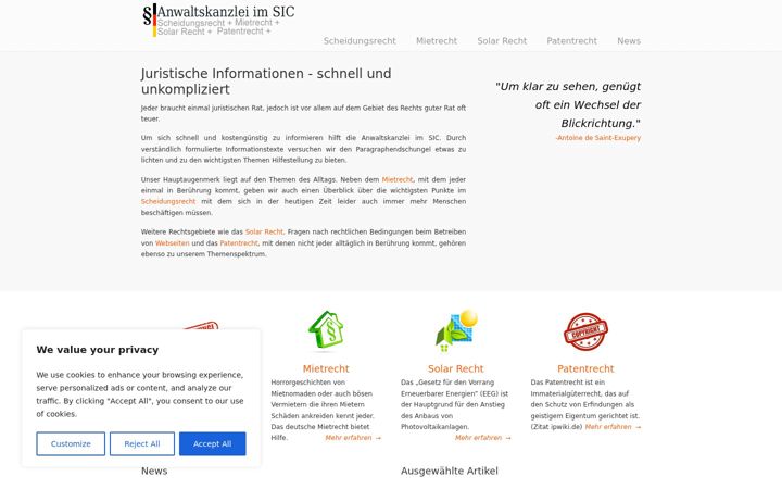 Screenshot di anwaltskanzlei-im-sic.de