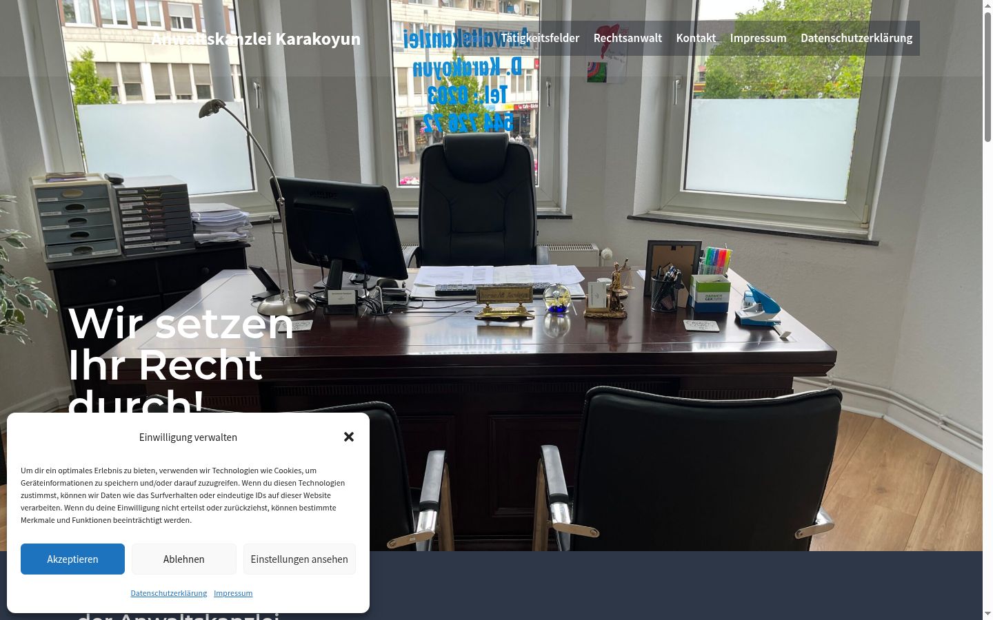 Snímka obrazovky banera súhlasu zobrazeného pred akoukoľvek interakciou
