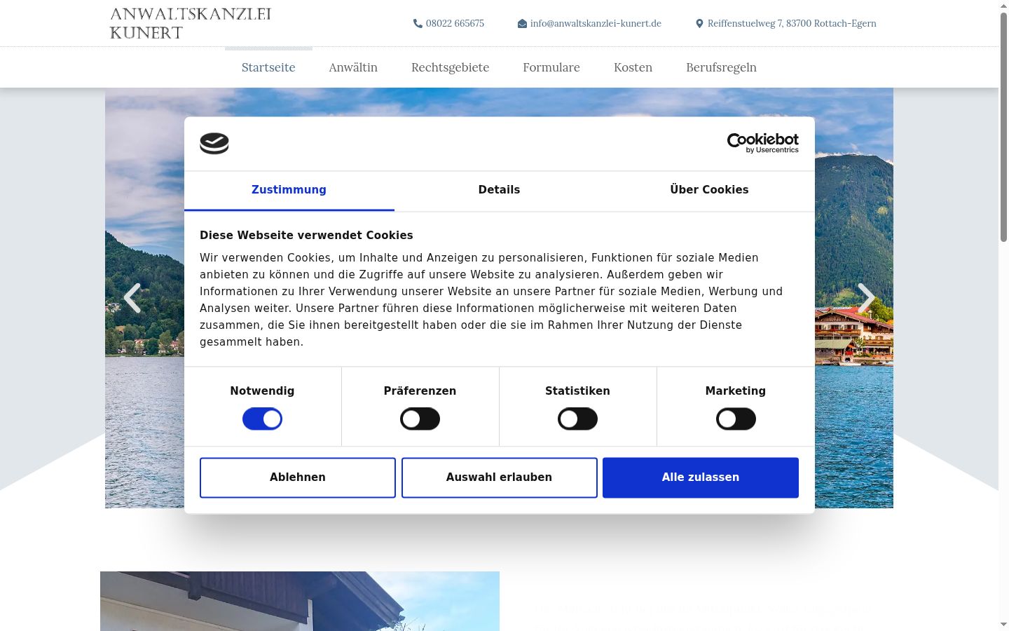 Zrzut ekranu banera zgody wyświetlanego przed jakąkolwiek interakcją