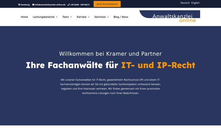 Screenshot di anwaltskanzlei-online.de