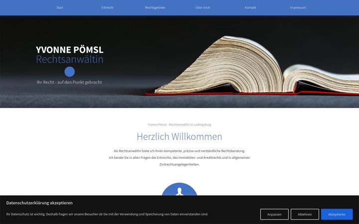 Screenshot ta' anwaltskanzlei-poemsl.de