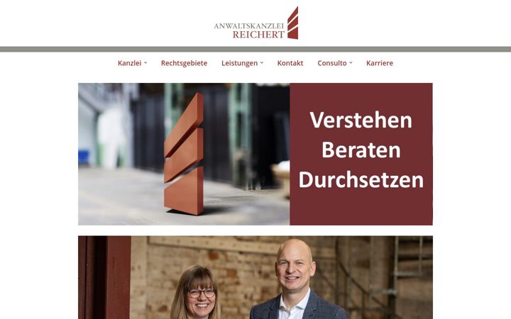 Screenshot of anwaltskanzlei-reichert.de