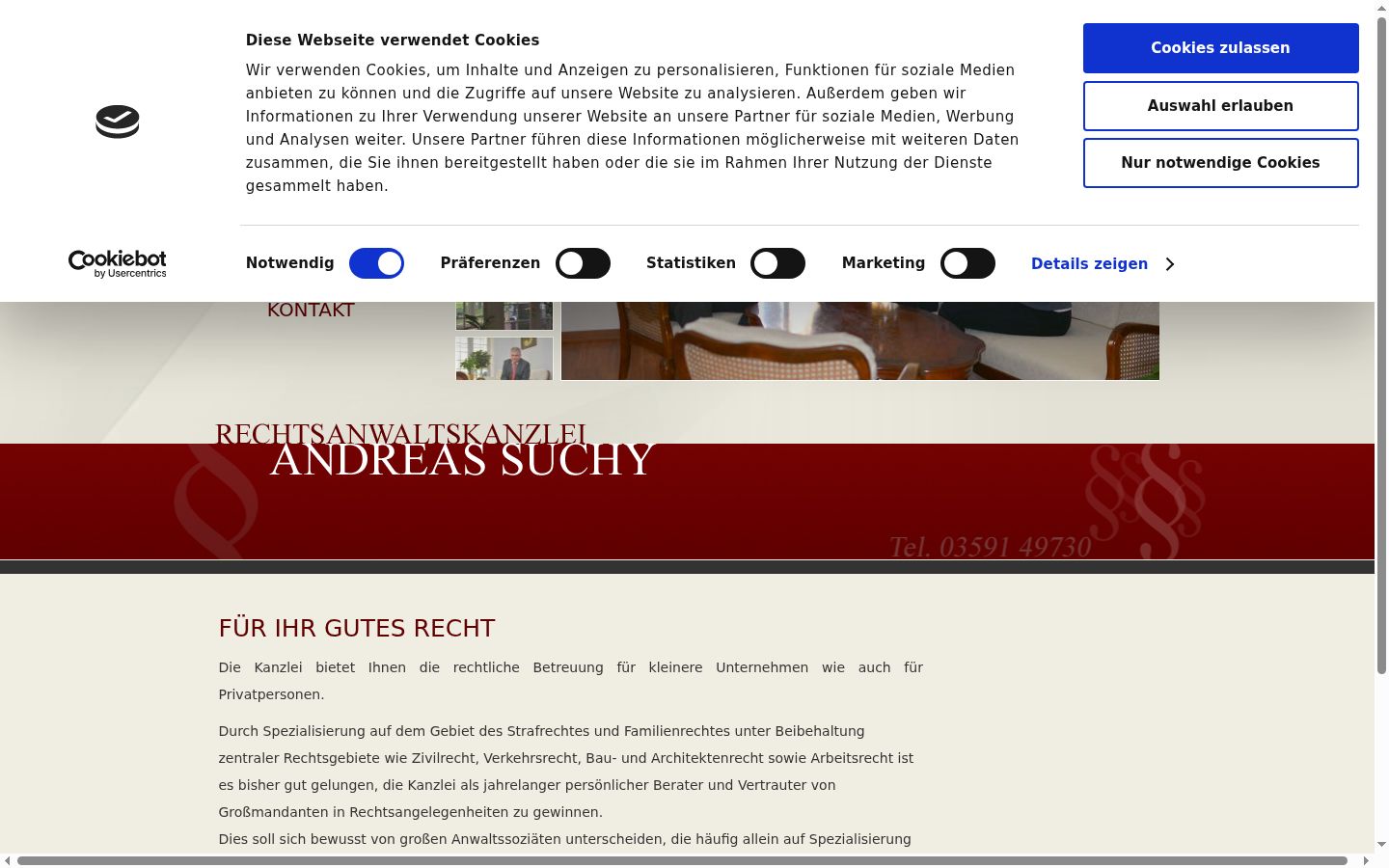Captura de ecrã do banner de consentimento apresentado antes de qualquer interação