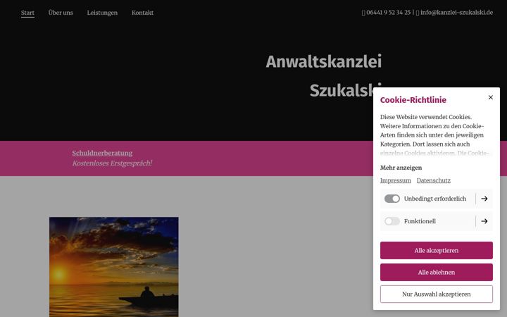 Ekrano kopija anwaltskanzlei-szukalski.de