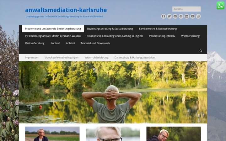 Screenshot of anwaltsmediation-karlsruhe.de