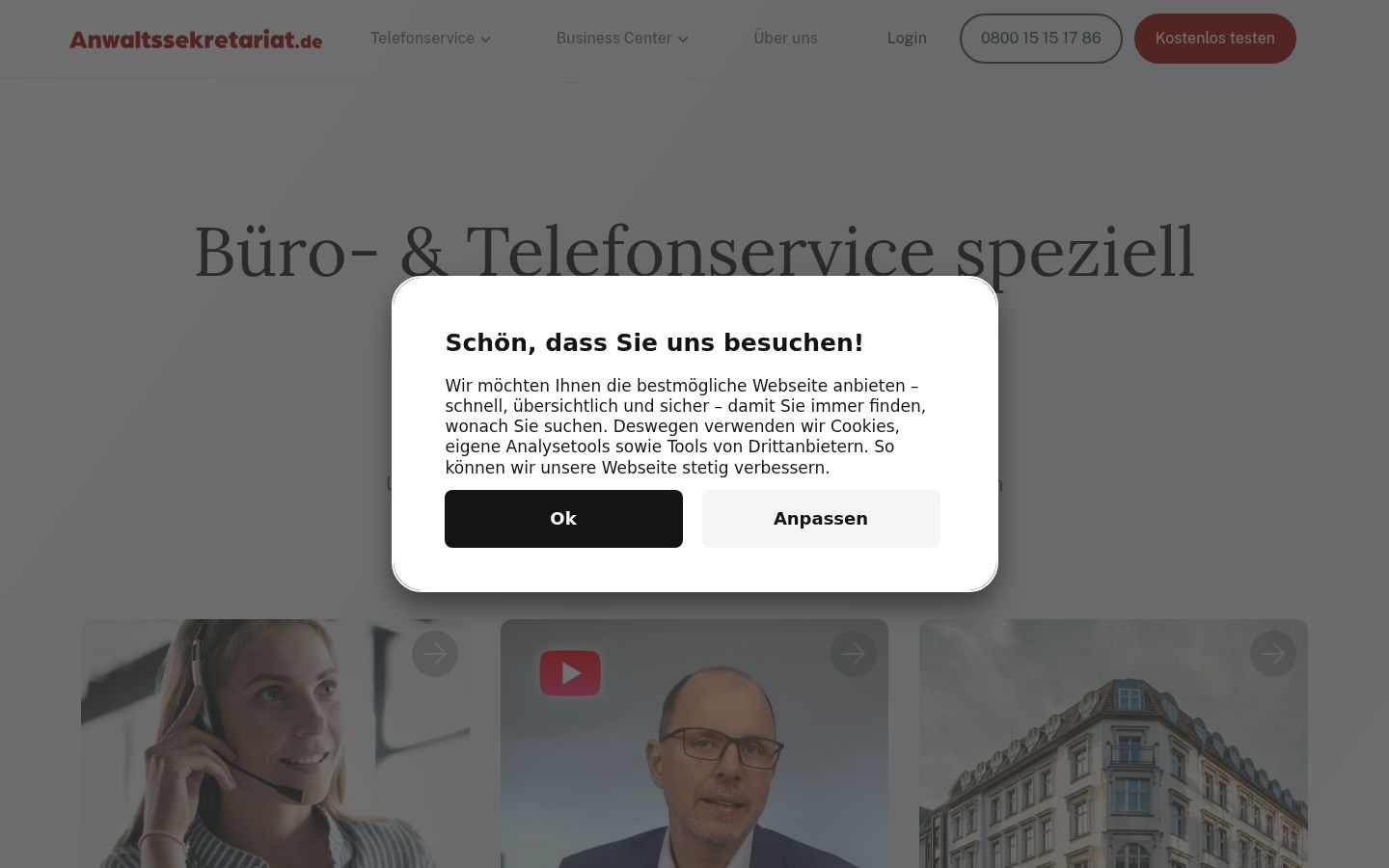 Sutikimo reklamjuostės, rodytos prieš bet kokią sąveiką, ekrano kopija