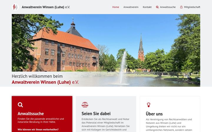 Screenshot of anwaltverein-winsenluhe.de