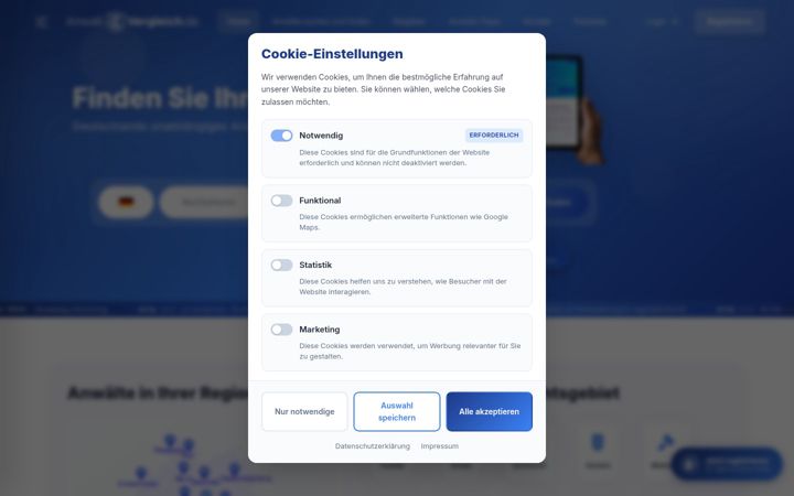 Screenshot of anwaltvergleich.de