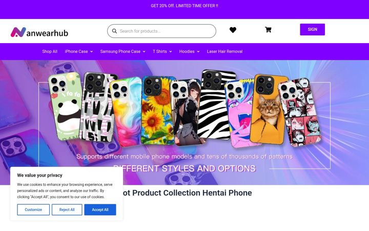 Screenshot of anwearhub.com