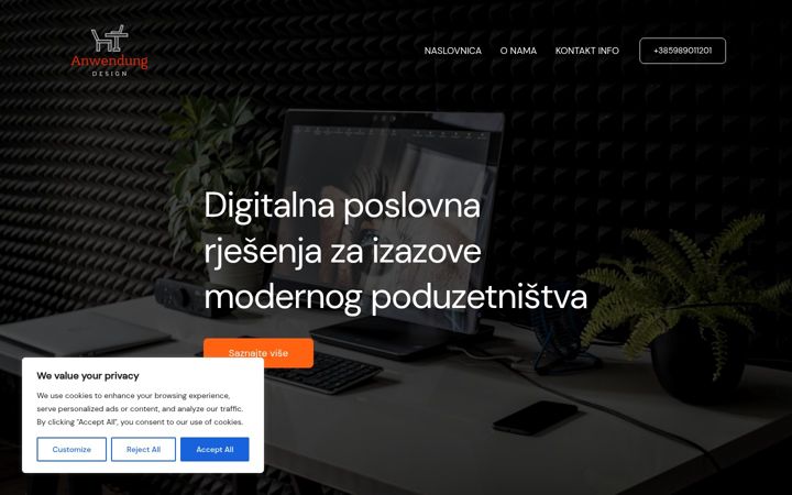 Snímek obrazovky anwendungdesign.com