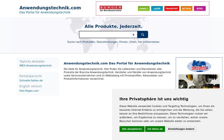 Ekrano kopija anwendungstechnik.com