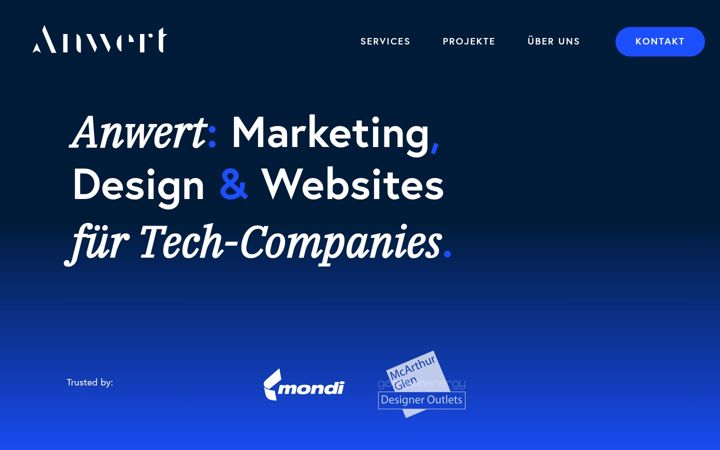 Screenshot di anwert.io