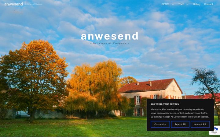 Screenshot of anwesend.org