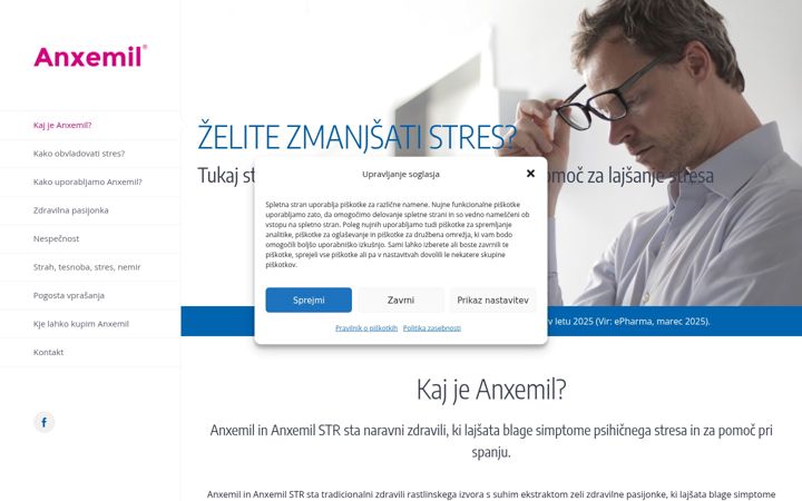 Screenshot di anxemil.si