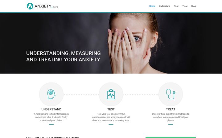 Screenshot of anxiety.care