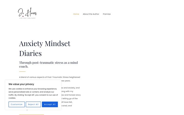 Snímek obrazovky anxietymindsetdiaries.com