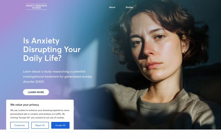 Screenshot of anxietyresearchstudy.com