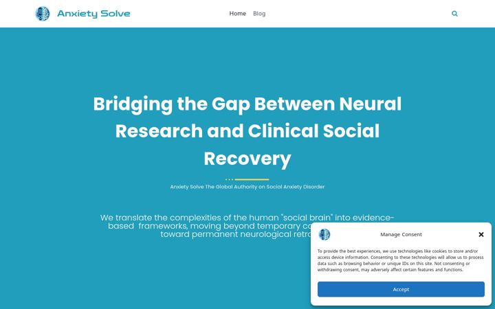 Screenshot di anxietysolve.org