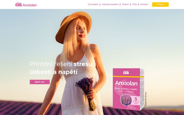 Screenshot of anxiolan.cz