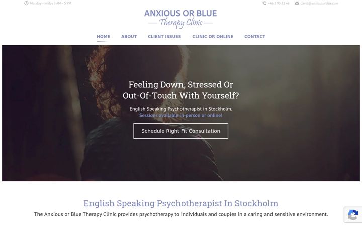 Screenshot di anxiousorblue.se