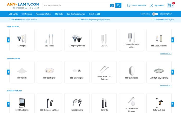 Screenshot of any-lamp.com