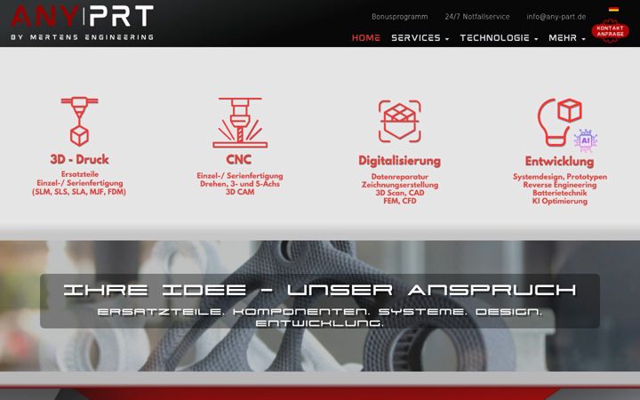 Screenshot di any-part.de