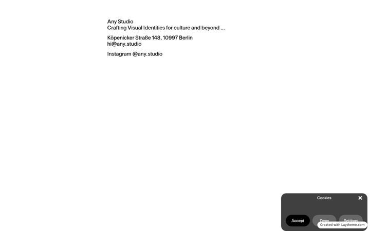 Screenshot of any.studio