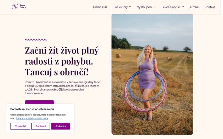 Screenshot of anyadance.cz