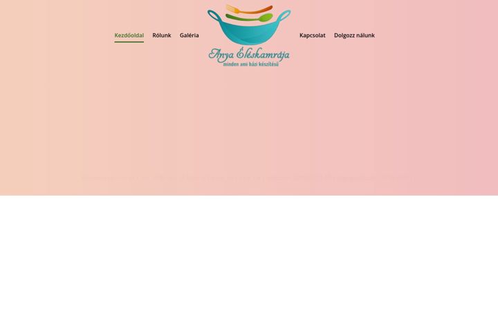 Screenshot of anyaeleskamraja.hu