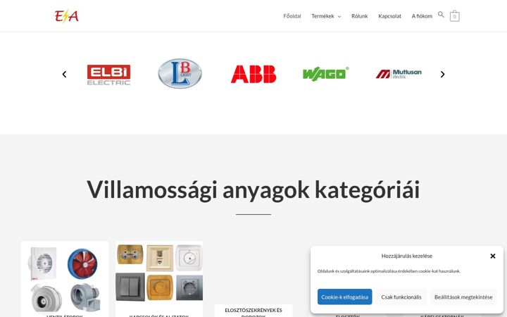 Screenshot of anyagok.eu