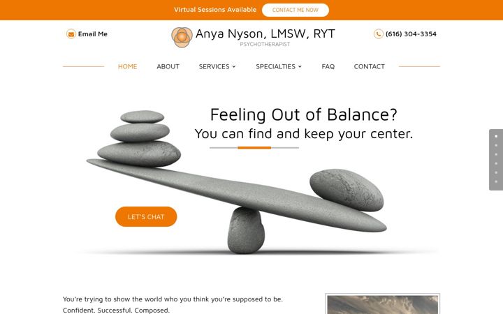Snimka zaslona za anyanyson.com
