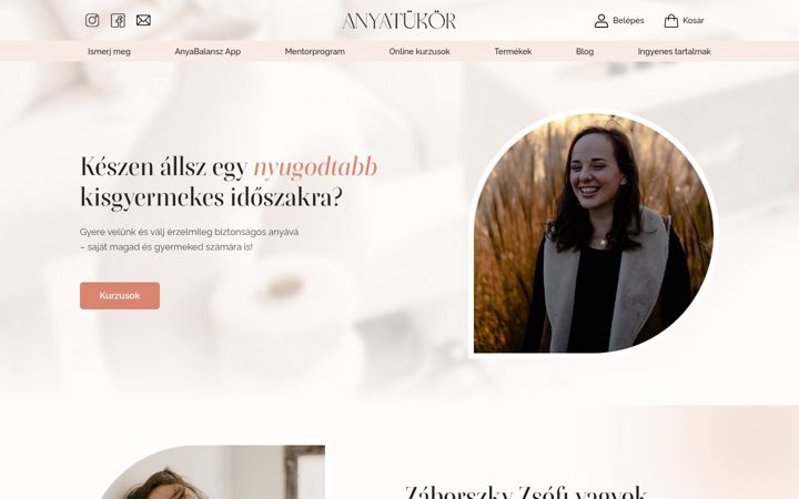 Screenshot of anyatukor.hu