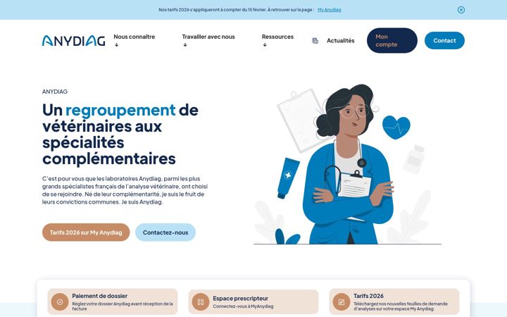 Screenshot of anydiag.fr