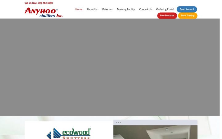 Screenshot of anyhooshutters.com