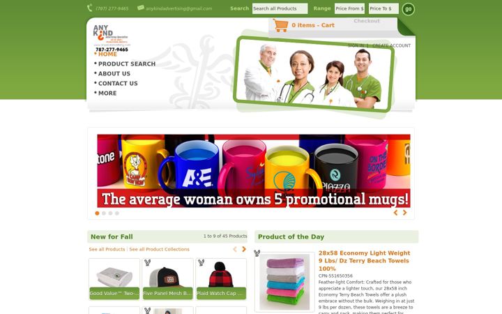 Screenshot of anykindadvertising.com