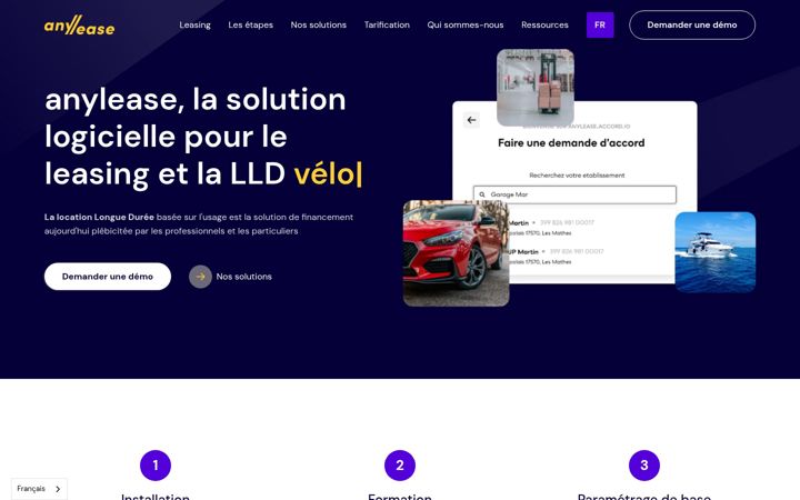 Screenshot di anylease.io