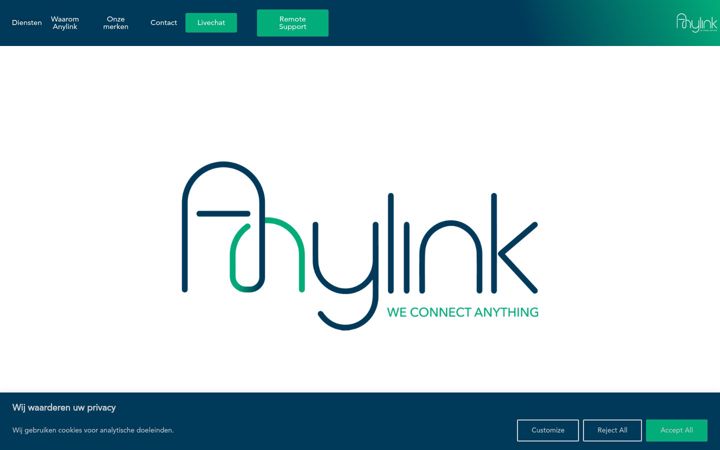 Screenshot di anylink.be
