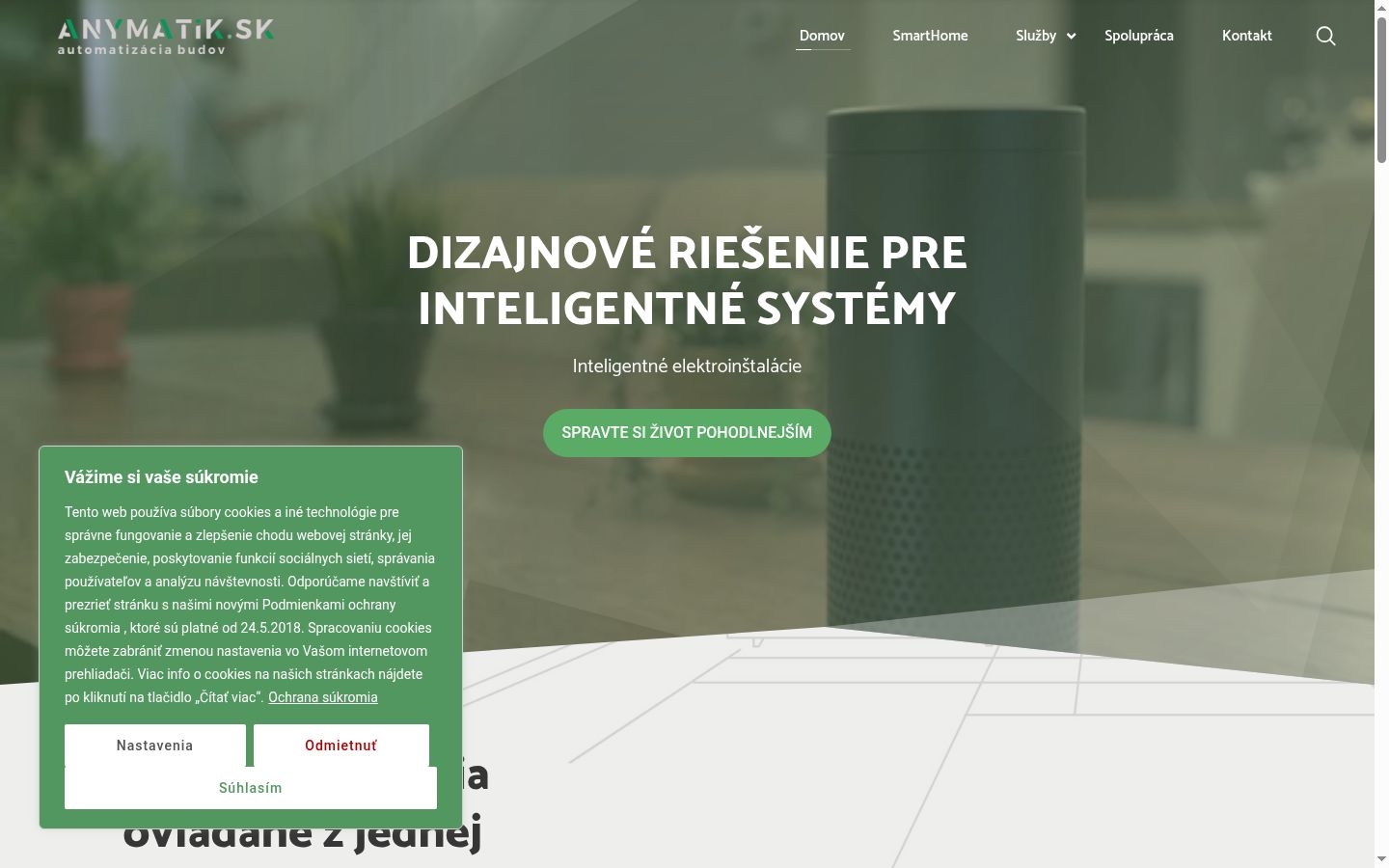 Posnetek zaslona pasice za privolitev, prikazane pred kakršno koli interakcijo