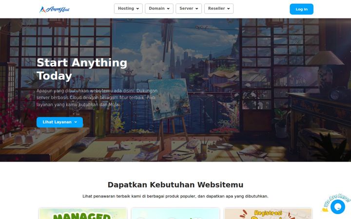 Screenshot of anymhost.id