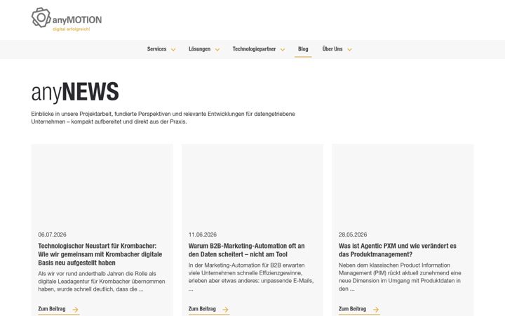 Captura de ecrã de anymotion.blog
