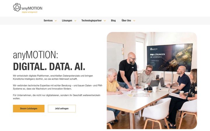 Posnetek zaslona anymotion.de