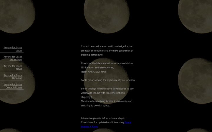 Screenshot of anyoneforspace.com