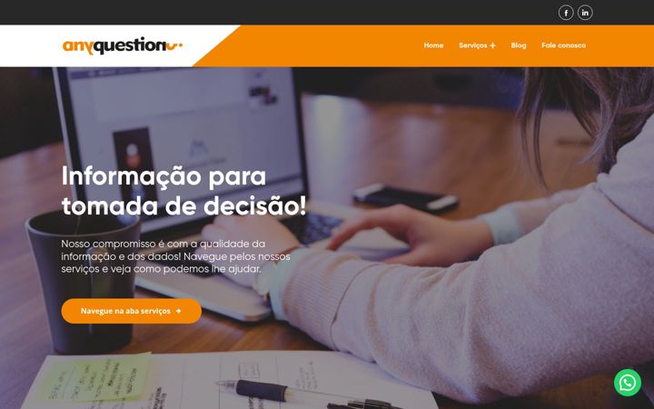 Posnetek zaslona anyquestion.com.br