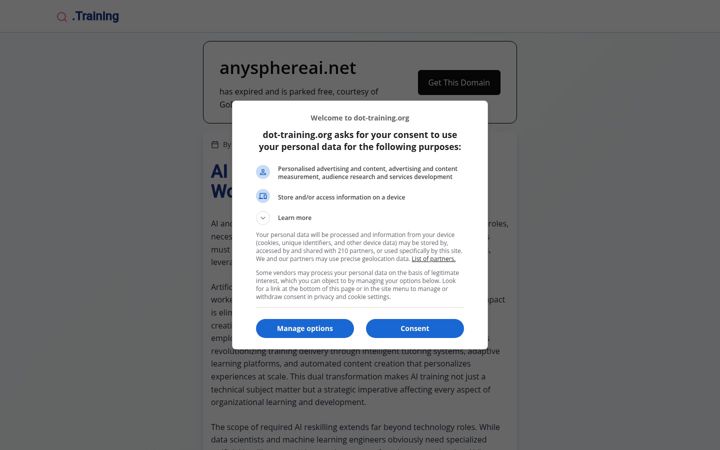 Screenshot of anysphereai.net