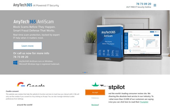 Screenshot of anytech365.com