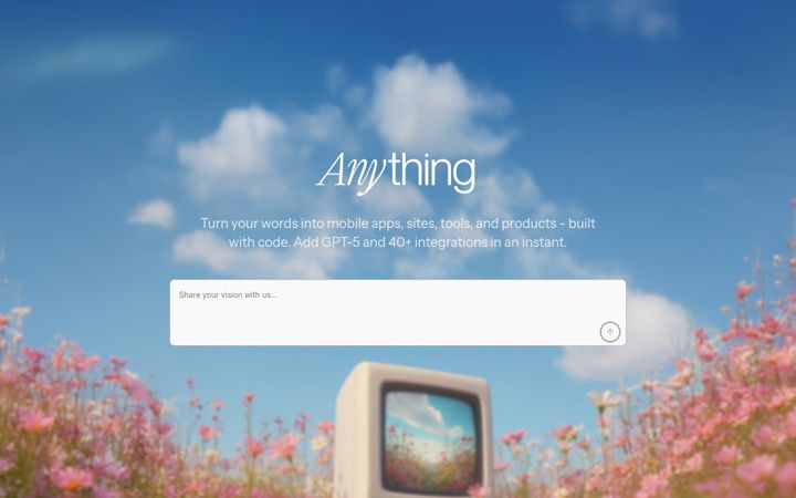Screenshot of anything.com