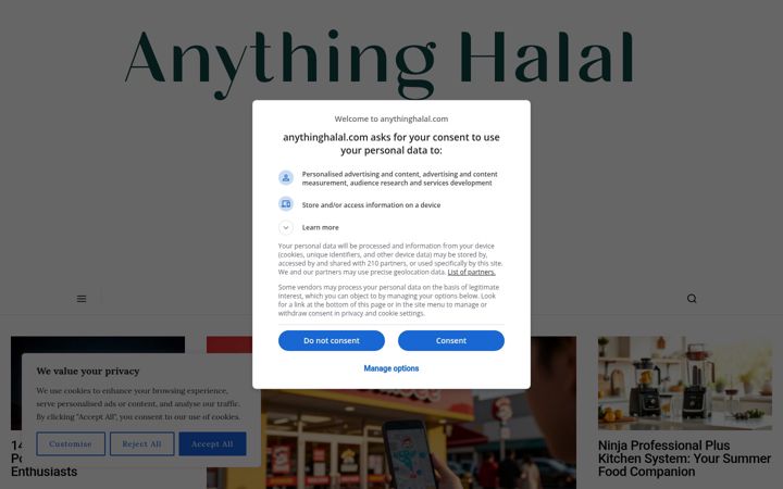 Skærmbillede af anythinghalal.com