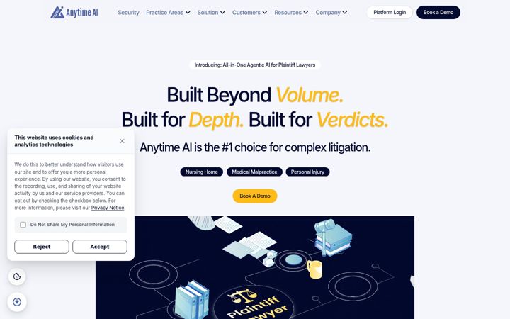 Screenshot of anytimeai.ai