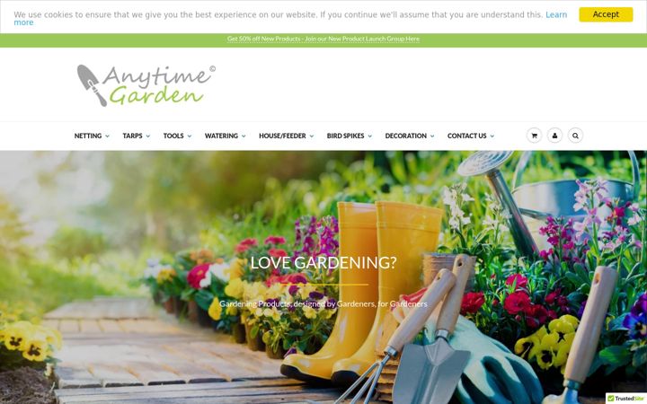 Screenshot di anytimegarden.co.uk